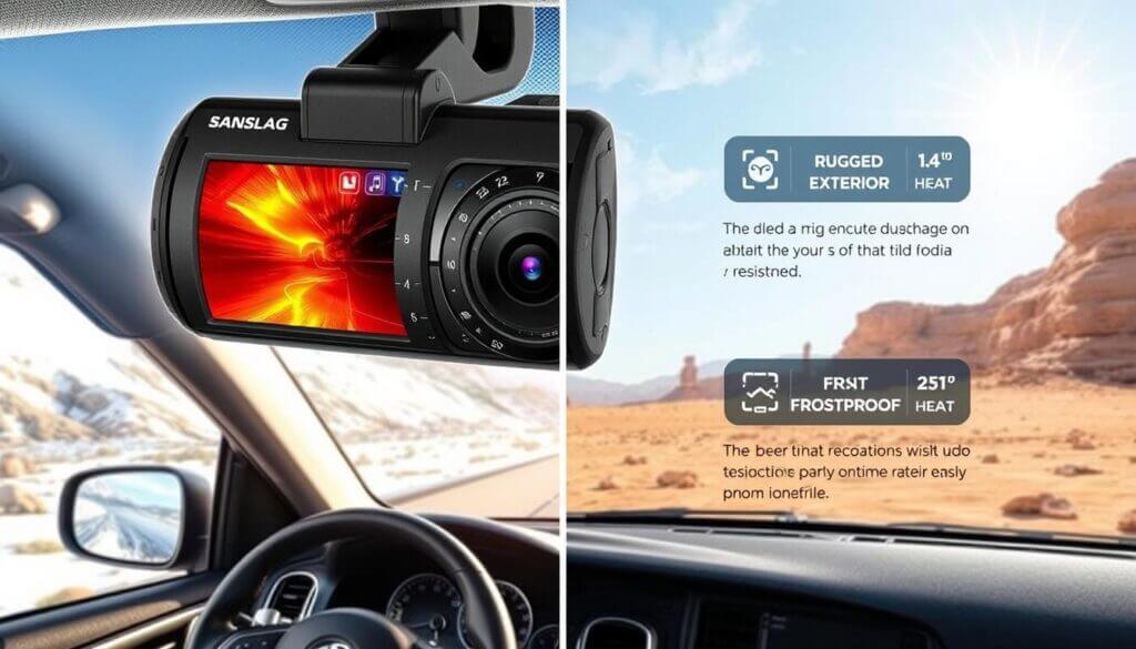 advanced features heat and cold resistance dash cam